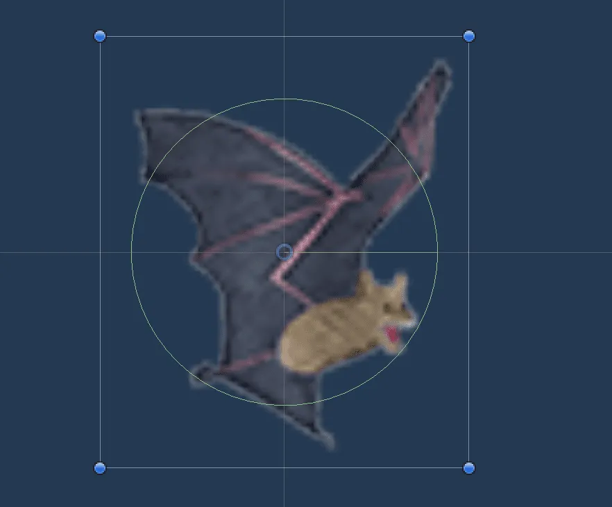 collider edit for the bat - tower defense game with unity