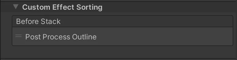 Custom Effect sorting