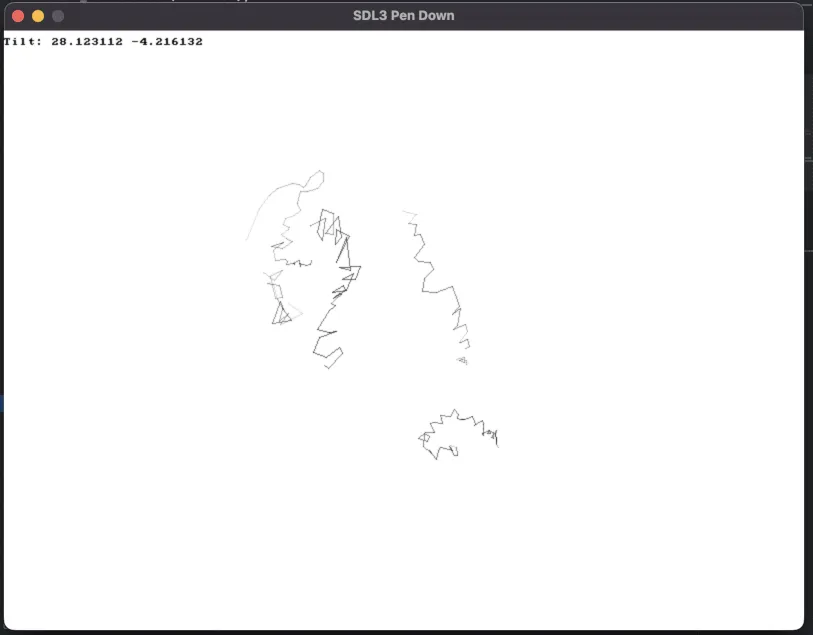 Drawing with a tablet