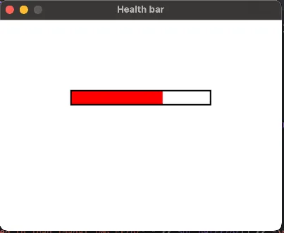 A simple health bar