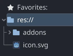 Hierarchy of Godot after import of the plugin - Ink story Godot