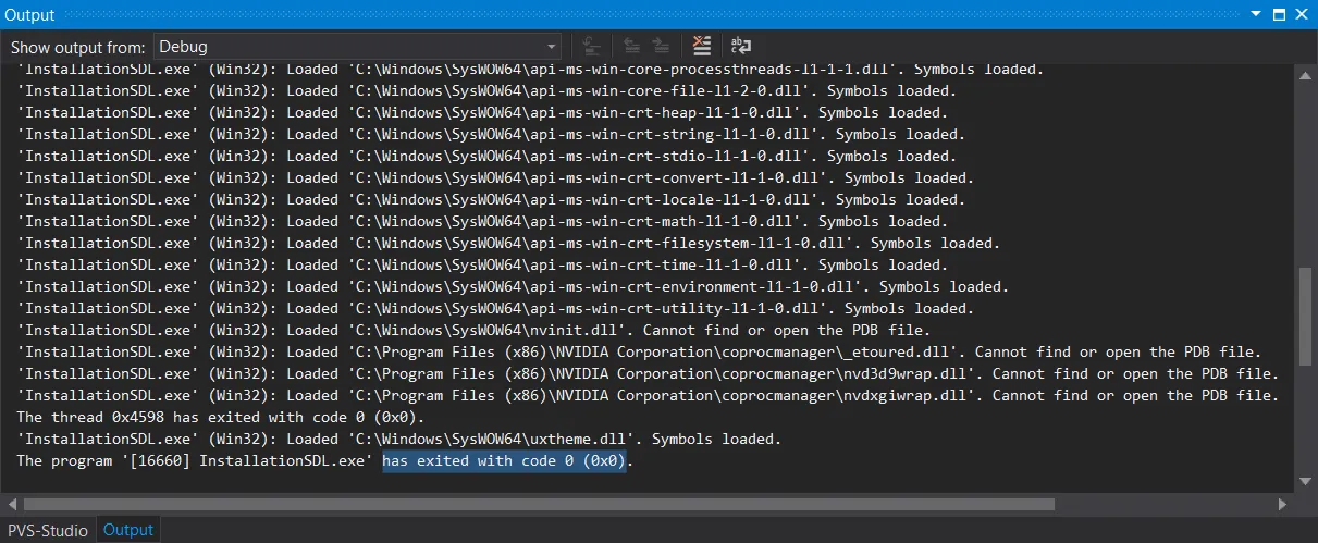 Launch Initialization SDL2