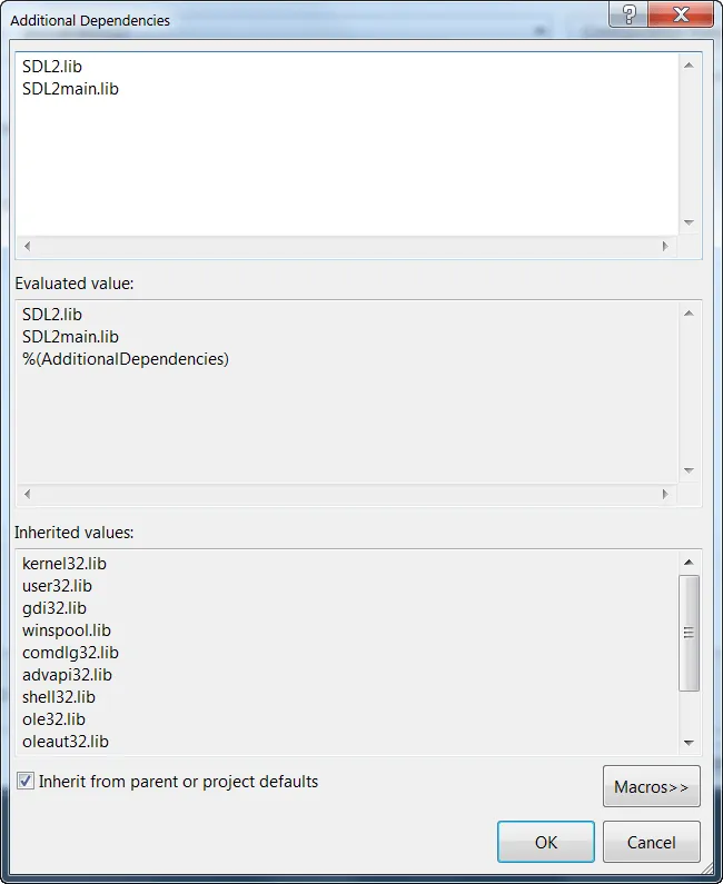 Add SDL2 lib entry part2