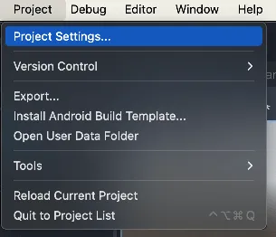 Project Settings - Getting started with Godot