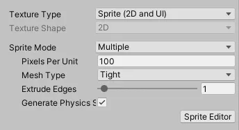 Sprite Mode in Unity
