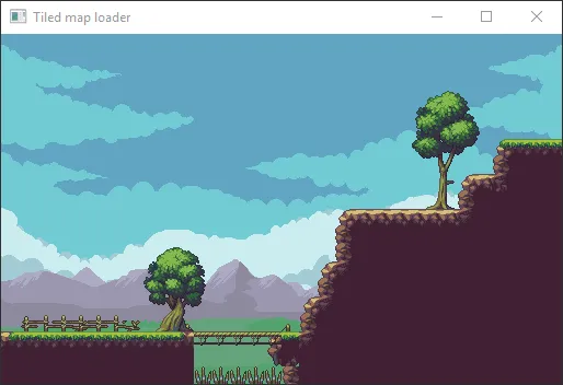 Display of a tilemap from Tiled
